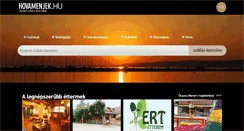 Desktop Screenshot of hovamenjek.hu